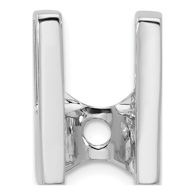 14K White Gold Holds Pendant Mounting