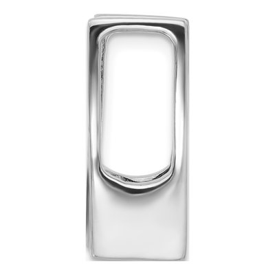 14K White Gold Slide Holds Pendant Mounting – view 2