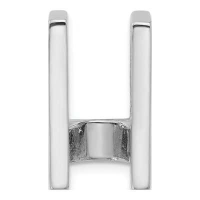 14K White Gold Slide Holds Pendant Mounting
