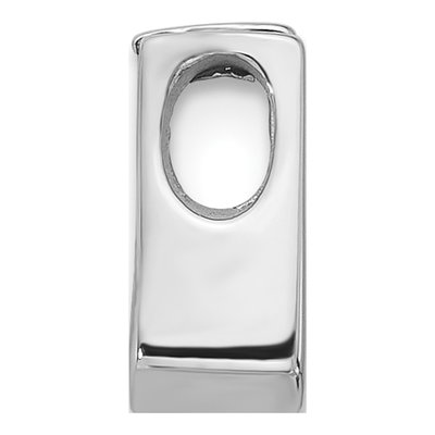 14K White Gold Slide for Pendant Mounting – view 3