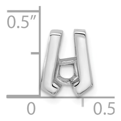14K White Gold Slide for Pendant Mounting – view 4