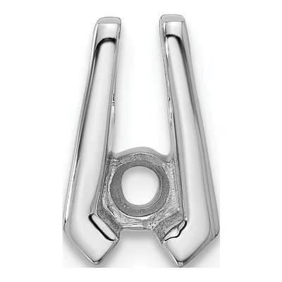 14K White Gold Slide for Pendant Mounting