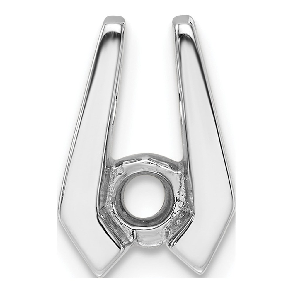 14K White Gold Slide for Pendant Mounting