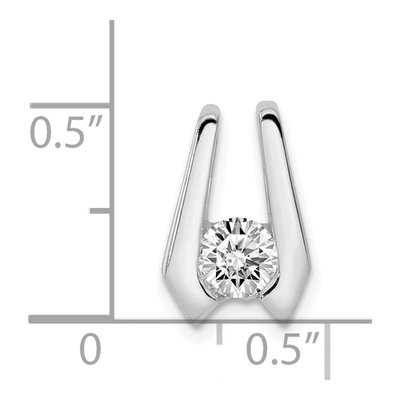 14K White Gold 0.37 ct tw Diamond Slide Pendant – view 2