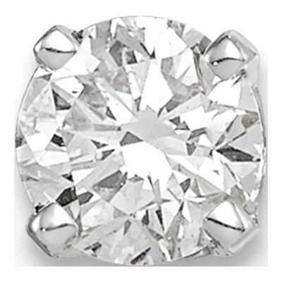 14K White Gold 1/3 ct tw 4.25mm Round Diamond Stud Earrings