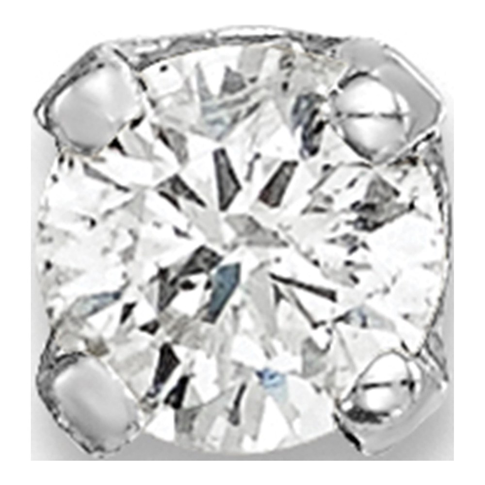 14K White Gold 1/10 ct tw 2.9mm Round Diamond Stud Earrings