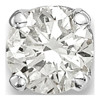 14K White Gold 1/6 ct tw 3.5mm Round Diamond Stud Earrings
