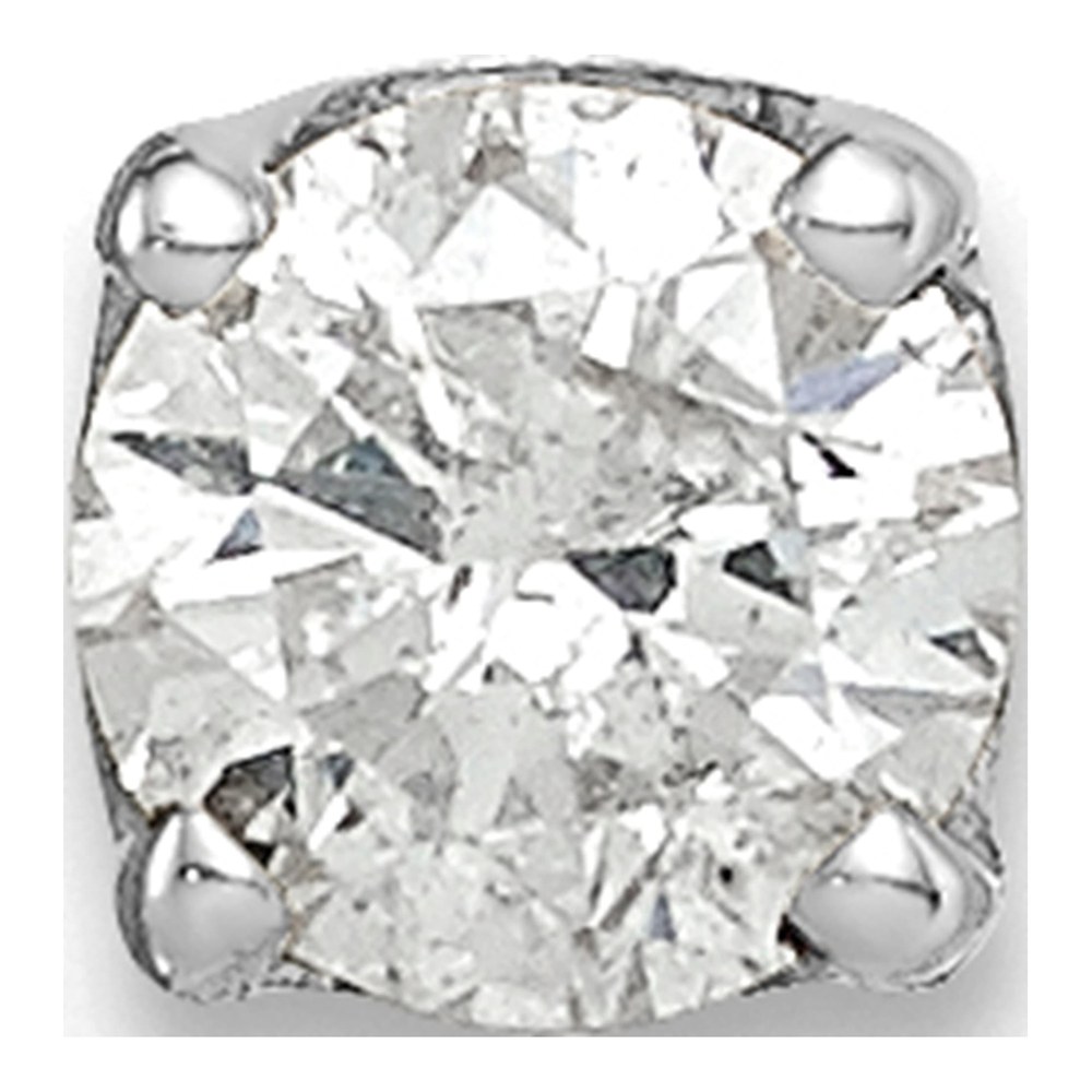 14K White Gold 1/5 ct tw 3.7mm Round Diamond Stud Earrings