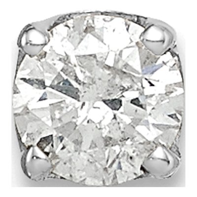 14K White Gold 1/5 ct tw 3.7mm Round Diamond Stud Earrings