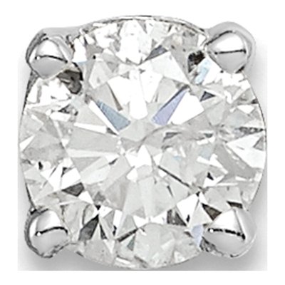 14K White Gold 1/4 ct tw 4mm Round Diamond Stud Earrings