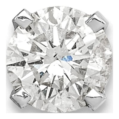 14K White Gold 3/8 ct tw 4.5mm Round Diamond Stud Earrings