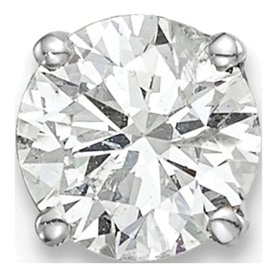14K White Gold 1/2 ct tw 5mm Round Diamond Stud Earrings