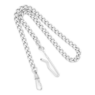 Charles Hubert 14.5in Chrome Pocket Watch Chain – view 2