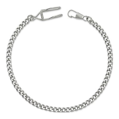 Charles Hubert 14.5in Chrome Pocket Watch Chain – view 3