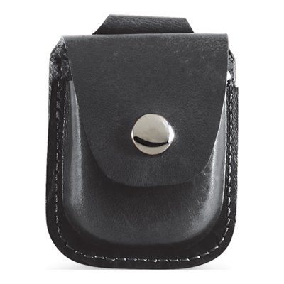 Charles Hubert Black Leather Pocket Watch Holder