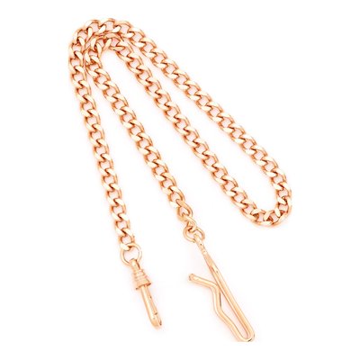 Charles Hubert 14.5in Rose Tone Pocket Watch Chain