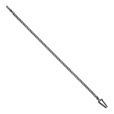 Charles Hubert 14.5in Antique Chrome Pocket Watch Chain – view 2