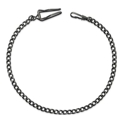 Charles Hubert 14.5in Antique Chrome Pocket Watch Chain – view 3
