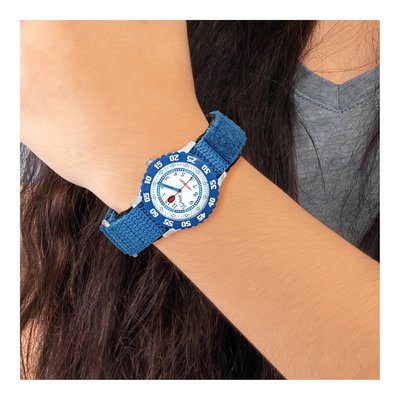 Red Balloon Kids Time Teacher Watch - Blue Velcro Band – view 7