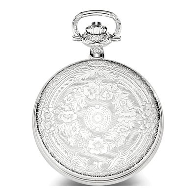 Charles Hubert Chrome Oval Pocket Watch, Roman Dial – view 3