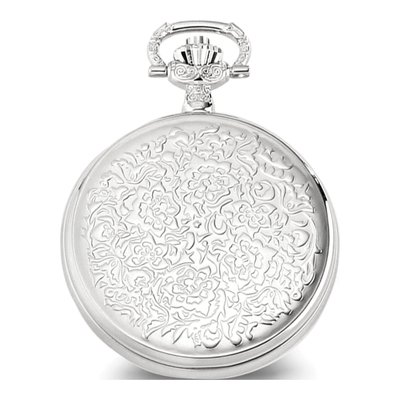 Charles Hubert Chrome Floral Pocket Watch – view 3