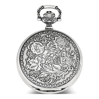 Charles Hubert Antiqued Floral Pocket Watch – view 2