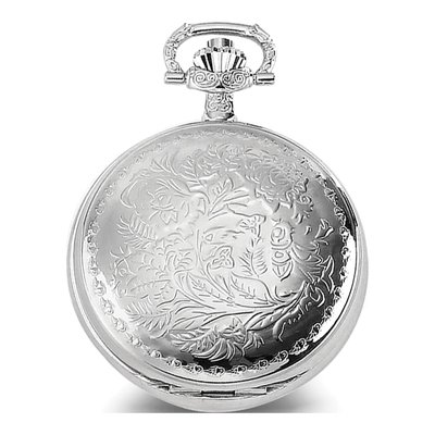 Charles Hubert Chrome Floral Pocket Watch – view 2
