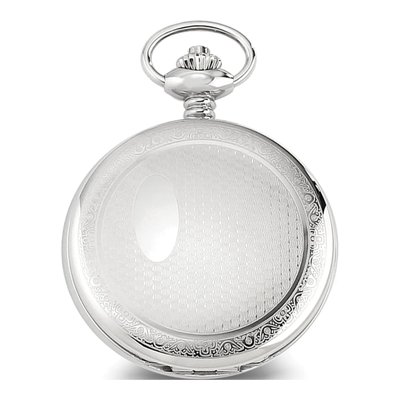 Charles Hubert Chrome Oval Pocket Watch, Skeleton Dial – view 2