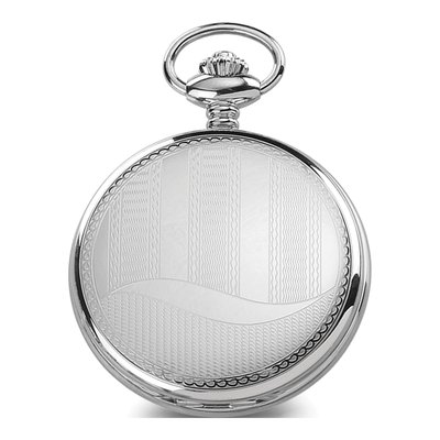 Charles Hubert Stainless Steel Wave Pocket Watch – view 2