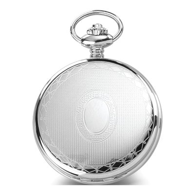 Charles Hubert Stainless Steel Oval Pocket Watch – view 2