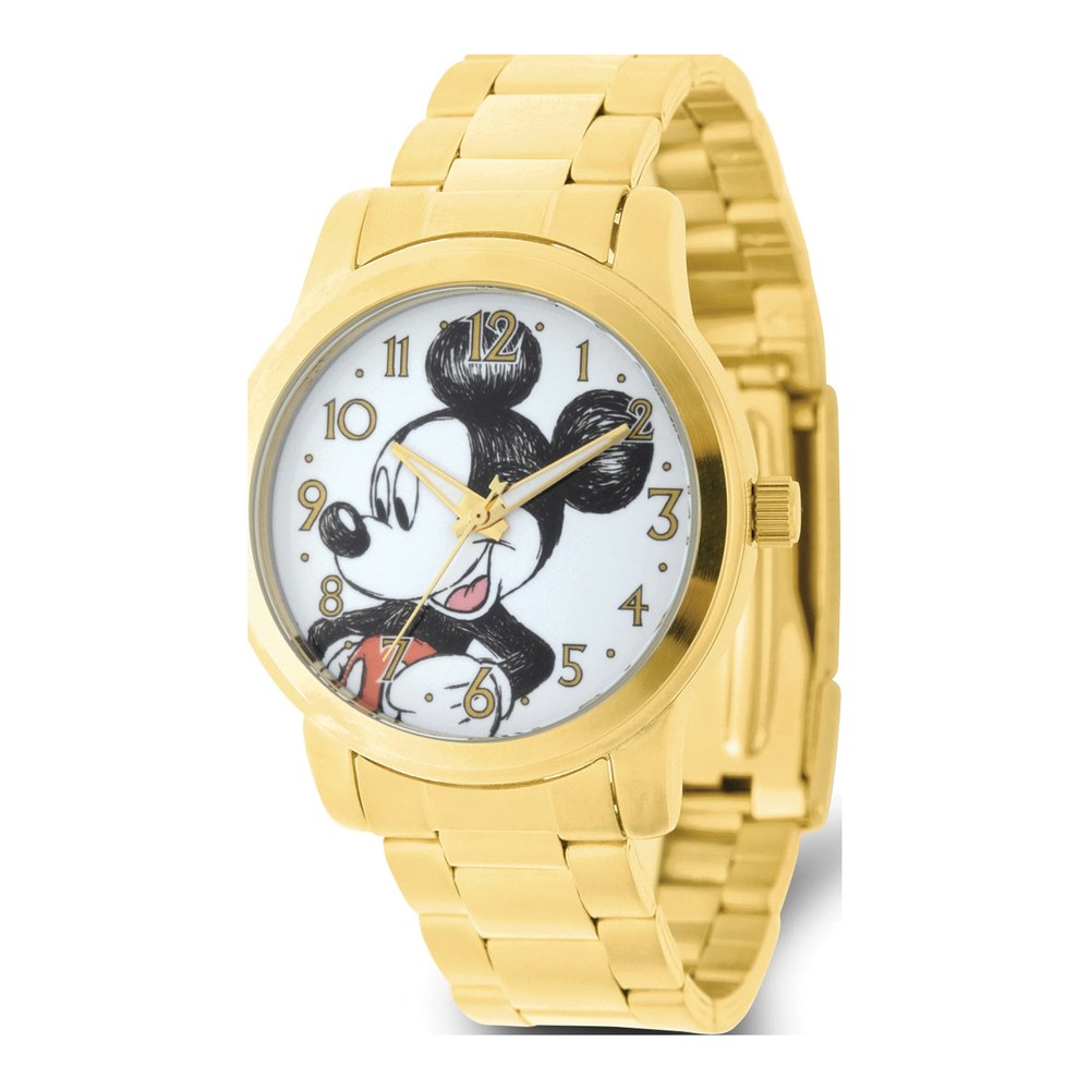 Disney Adult Size Mickey Mouse Gold-Tone Watch
