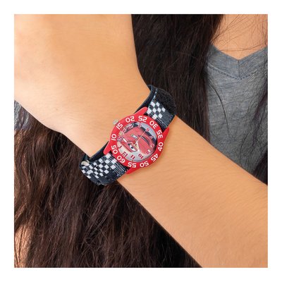 Disney Kids Lightning Mcqueen Acrylic Case Velcro Time Teacher Watch – view 7