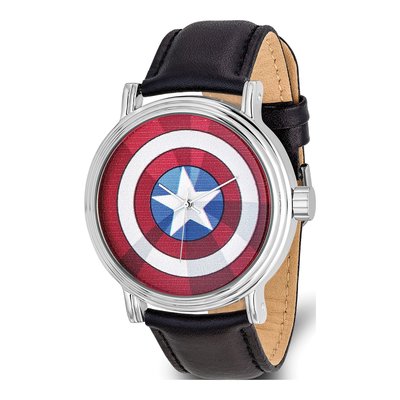 Marvel Captain America Leather Band Watch