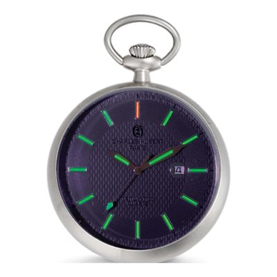 Charles Hubert Stainless Steel Pocket Watch – view 3