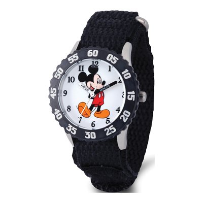 Disney Kids Mickey Mouse W/Moving Arms Time Teacher Watch