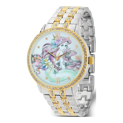Disney Ariel Two-Tone Crystal Watch for Women