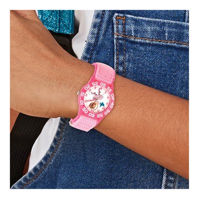 Disney Kids Fancy Nancy Pink Nylon Band Time Teacher Watch – view 4