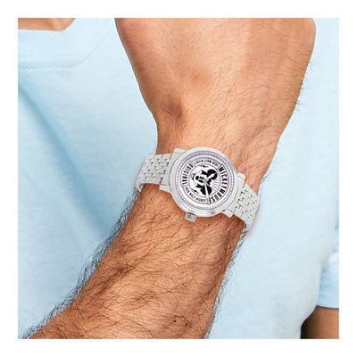 Disney Mickey Mouse Silver-Tone Watch, Unisex – view 2