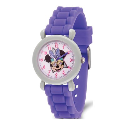Disney Kids Minnie Mouse Time Teacher Purple Band Watch