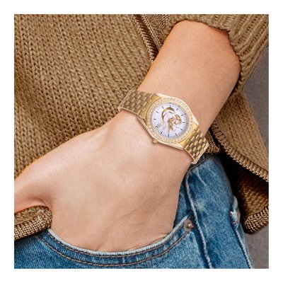 Disney Little Mermaid Crystal Bezel Gold-Tone Watch – view 2