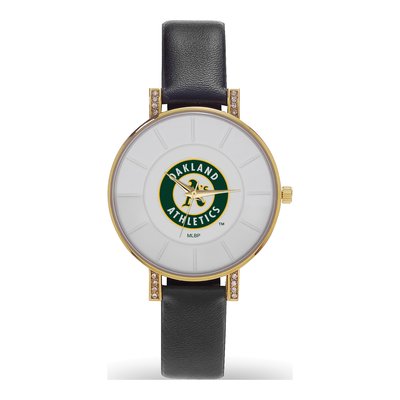 Oakland Athletics Ladies Crystal Quartz Watch
