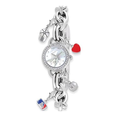 Ladies Mlb Miami Marlins Charm Watch