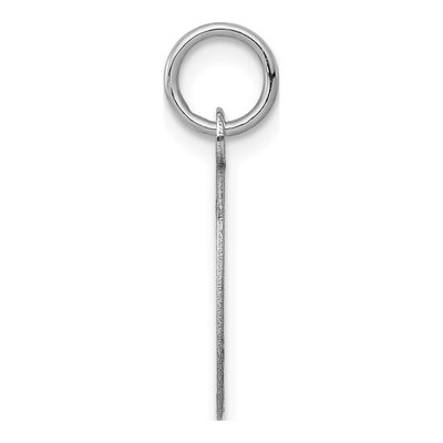 14K White Gold Oval Disc Charm – view 2