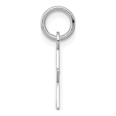 14K White Gold Star Disc Charm – view 3