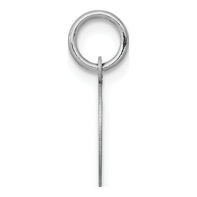 14K White Gold Round Disc Charm – view 3