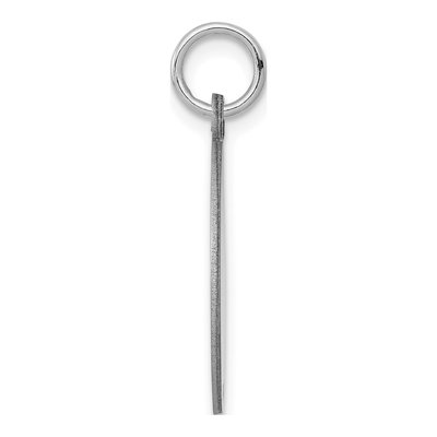14K White Gold Round Disc Charm – view 3