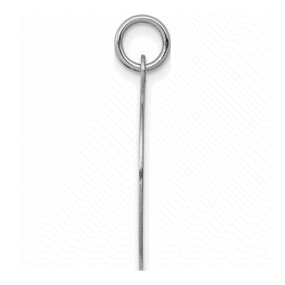 14K White Gold Round Disc Charm – view 3