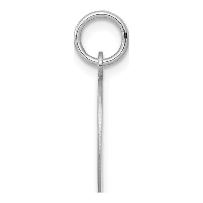 14K White Gold Engravable Round Disc Charm – view 3