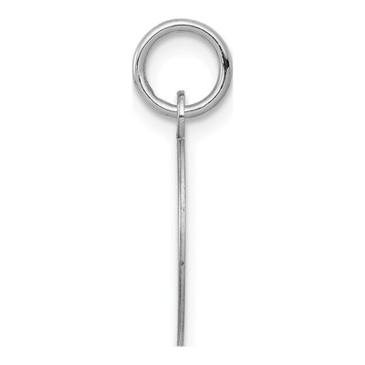 14K White Gold Round Disc Charm – view 3