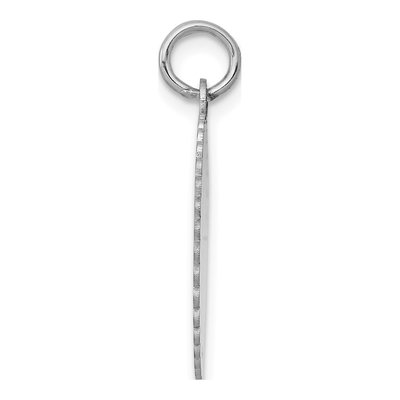 14K White Gold Disc Pendant – view 3